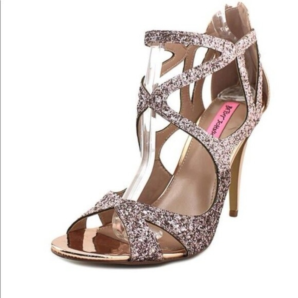 Betsey Johnson Raqui Glitter Heels
